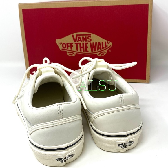 VANS Old Skool Ghillie Leather Marshmallow Women’s - Picture 5 of 12